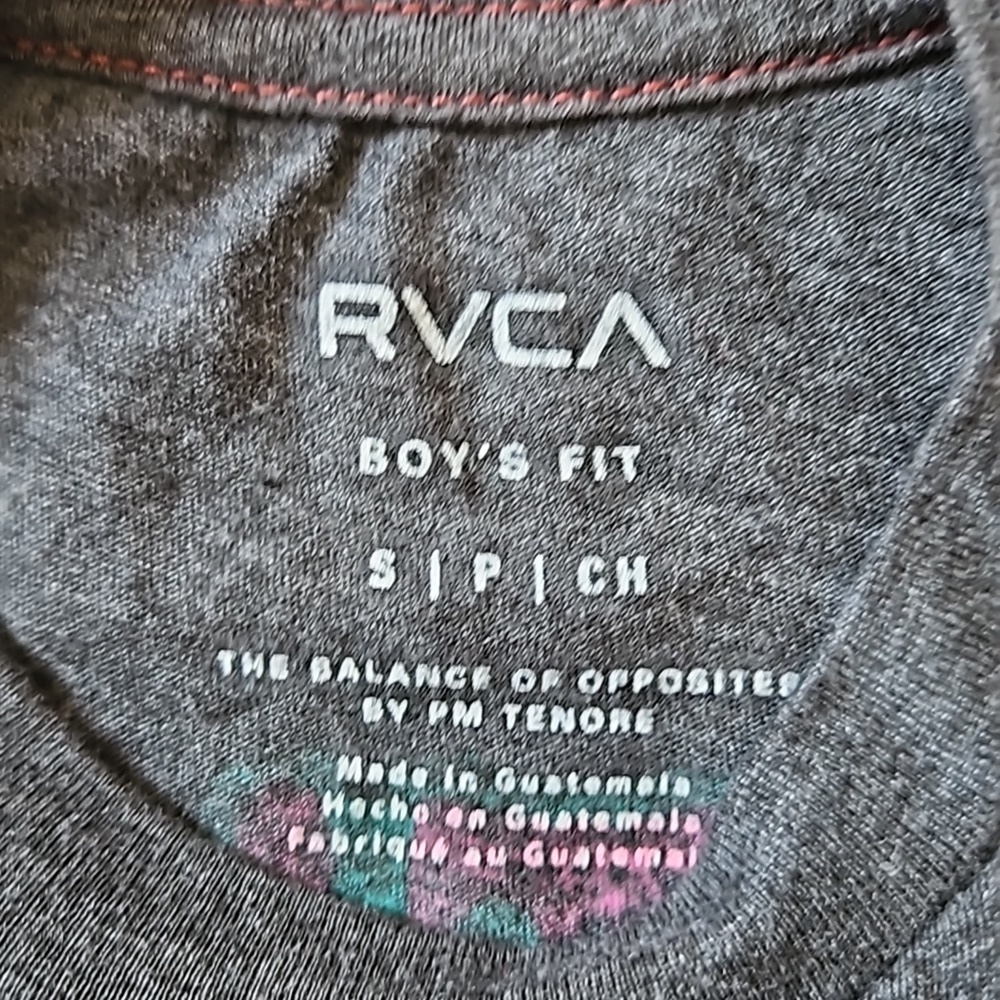 RVCA Boys Fit Small Tee Shirt Brand New With Tags - Picture 4 of 5